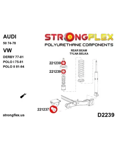221237B: Rear beam bush 2