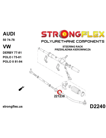 226061A: Full suspension bush kit SPORT