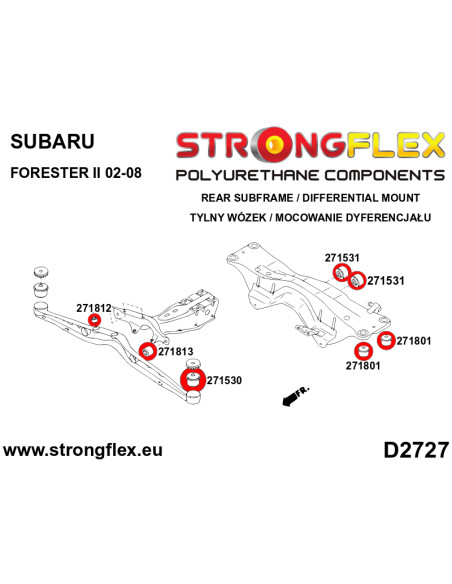 276146A: Full suspension bush kit SPORT