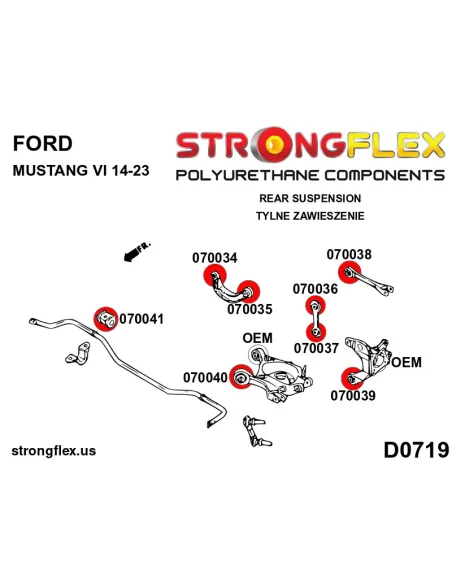 076174B: Full suspension bush kit