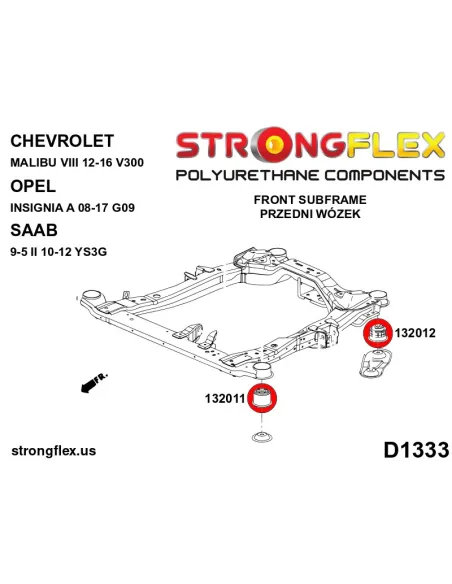 136256A: Full suspension polyurethane bush kit SPORT