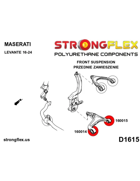 160014B: Front lower wishbone – front bush
