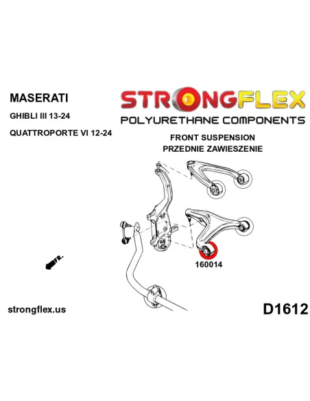 160014B: Front lower wishbone – front bush