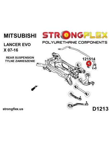 121514B: Front/rear anti roll bar bush