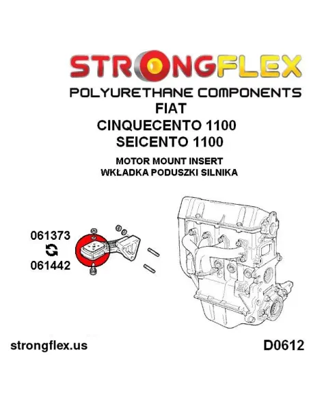 061442A: Motor mount inserts (timing gear side) SPORT