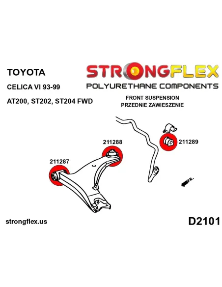 211289A: Front anti roll bush SPORT