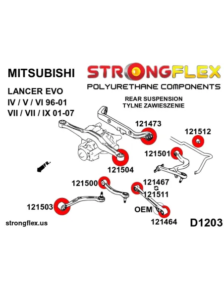 121504B: Rear diff mount front bush (AYC)