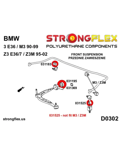 031195B: Front lower arm bush