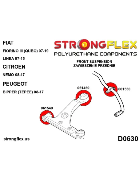 061549A: Front wishbone front bush SPORT
