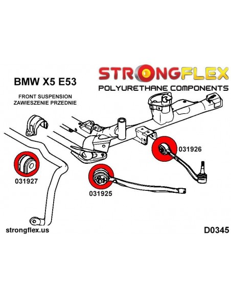 036247B: Suspension bush kit