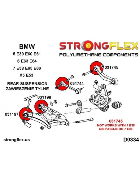 036247B: Suspension bush kit