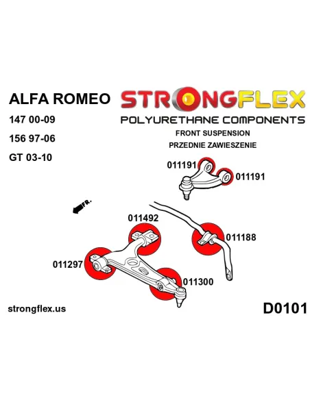 016079B: Full suspension bush kit