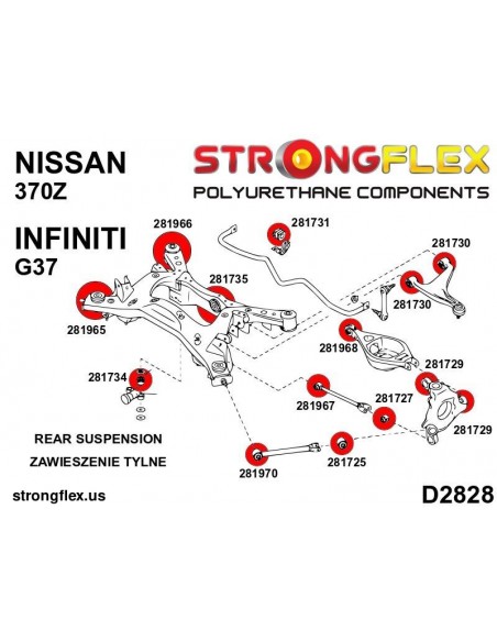 若者に人気のブランド 281966A: Rear subframe - rear bush SPORT アクセサリー