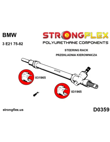 036098B: Full suspension polyurethane bush kit