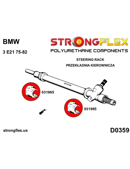 036098B: Full suspension polyurethane bush kit