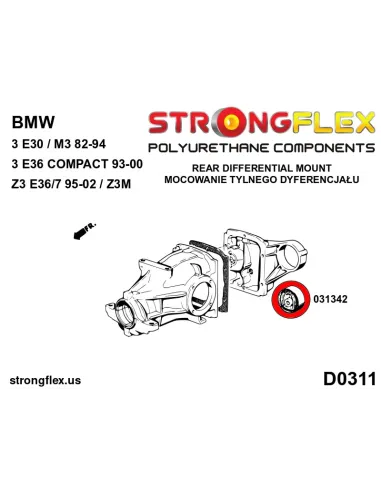 036103A: Full suspension bush kit SPORT