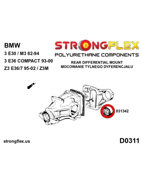 036103A: Full suspension bush kit SPORT