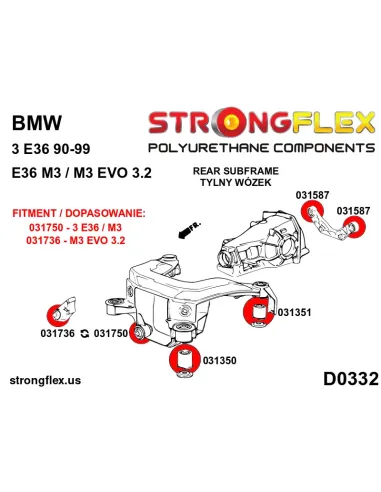 036105B: Full suspension bush kit