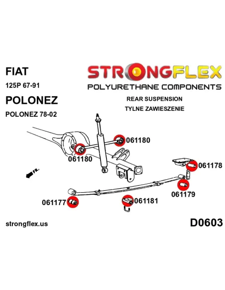 066113A: Full suspension bush kit SPORT