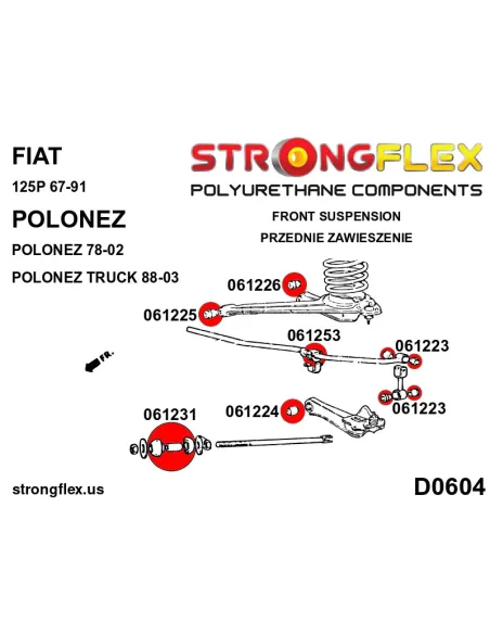 066113B: Full suspension bush kit