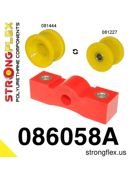 086058A: Shift lever stabilizer and extension mounting bush kit SPORT