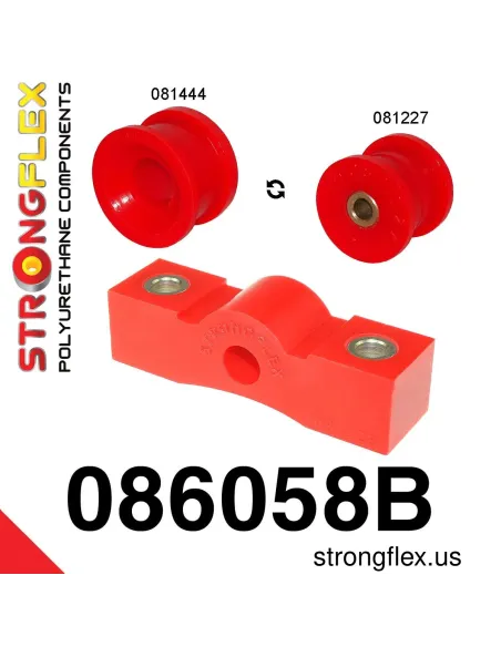 086058B: Shift lever stabilizer and extension mounting bush kit