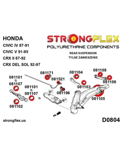 086069A: Full suspension bush kit SPORT 2