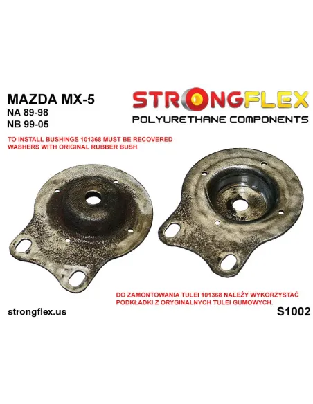 106128B: Full suspension polyurethane bush kit
