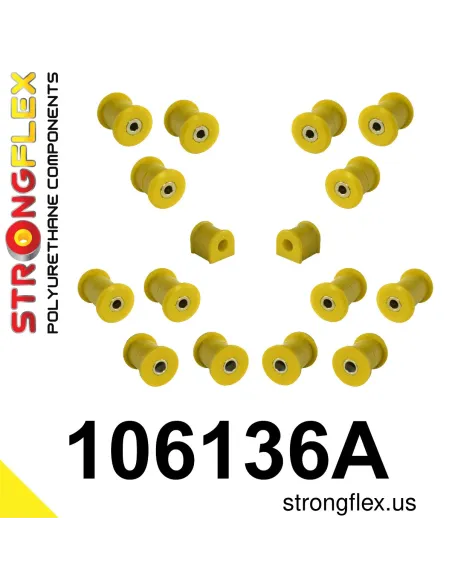 106136A: Rear suspension polyurethane bush kit SPORT