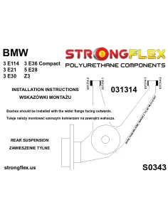 031314B: Rear trailing arm bush 2