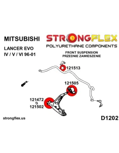 126139B: Front suspension bush kit 2