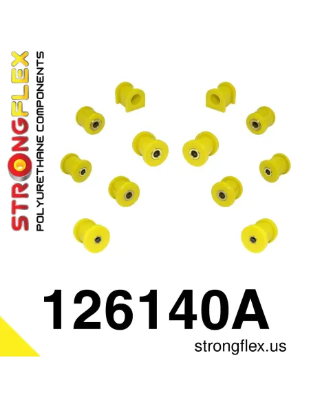126140A: Rear suspension bush kit SPORT