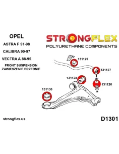 136025B: Front suspension and rear beam kit SPORT 2