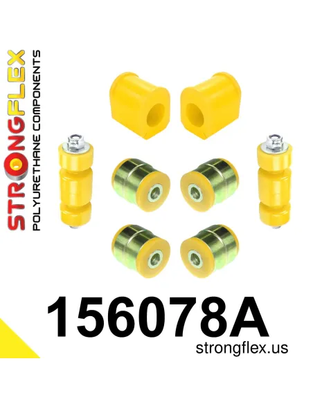 156078A: Front kit suspension polyurethane bushes SPORT