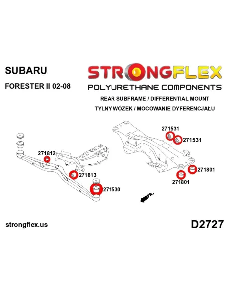 276146B: Full suspension bush kit