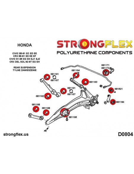 086069B: Full suspension bush kit