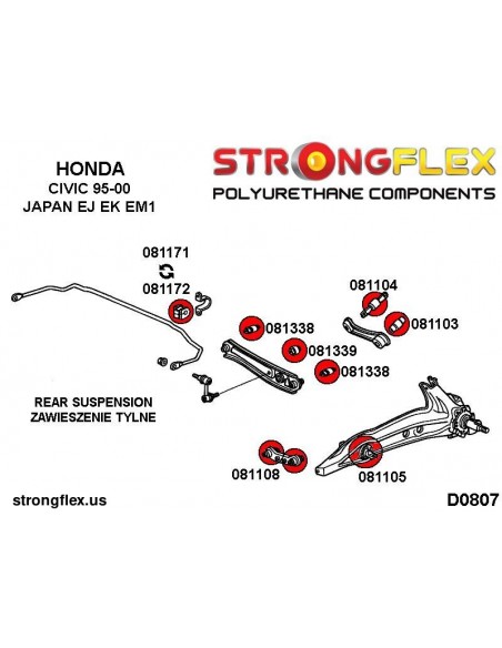 086069B: Full suspension bush kit