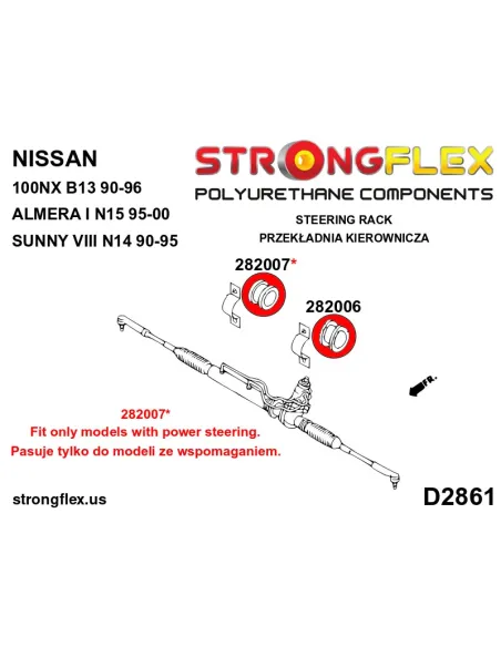 286101A: Full suspension bush kit SPORT