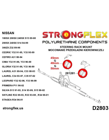 286116A: Full suspension bush kit SPORT