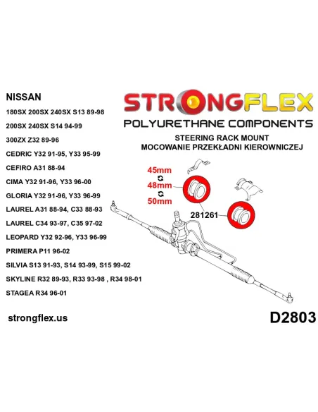 286116A: Full suspension bush kit SPORT