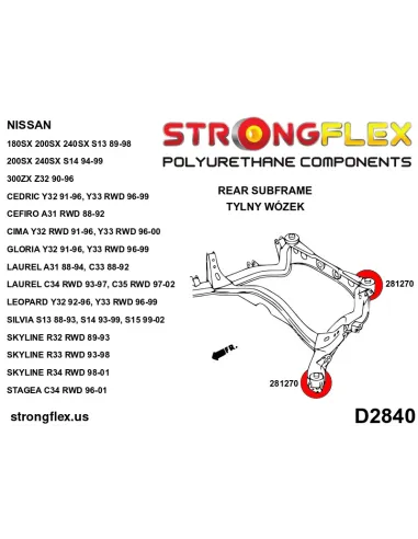 286116A: Full suspension bush kit SPORT