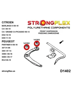 141563B: Front arm rear bush 2