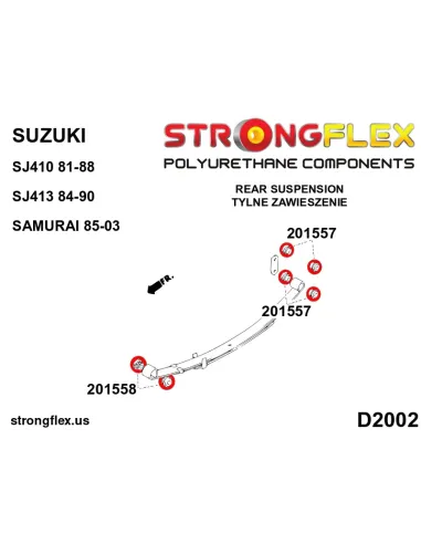 201557A: Shackle bushing SPORT