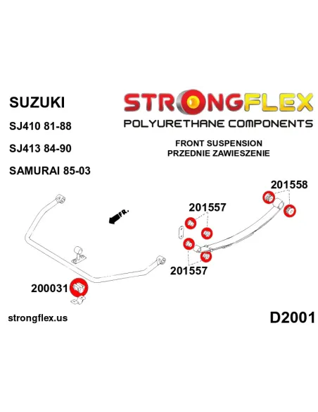 221899A: Front shock top mount bush SPORT