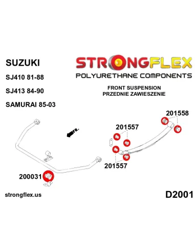 206156B: Front and rear suspension kit
