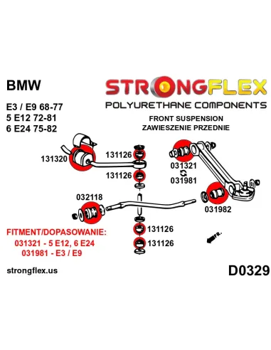 031321B: Front wishbone bush - inner