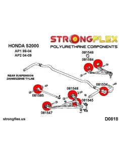086152A: Rear suspension bush kit AP2 SPORT 2