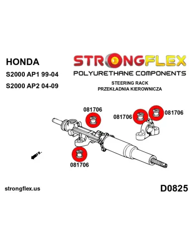 086153A: Full suspension bush kit AP1 SPORT