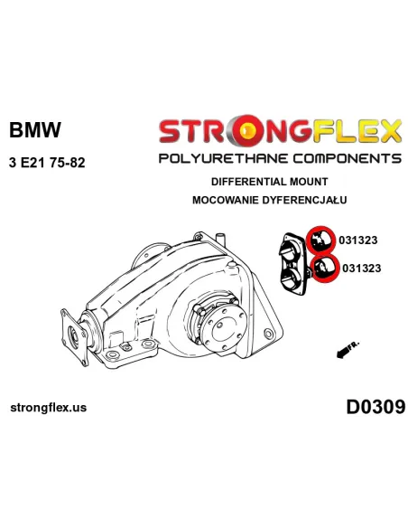 031323B: Rear diff mounting bush
