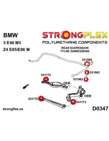 031586B: Rear anti roll bar bush